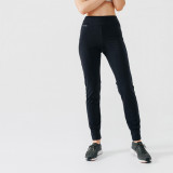 Pantalon călduros Alergare Jogging Run Warm Negru Damă