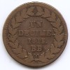 Franta 1 decime 1815 BB - Napoleon I, Litera N, Bronz, 20 g, 32 mm, KM-701 (1), Europa