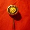 Insigna Clubul AEK Athena 1924 , metal si email , d=1,5cm