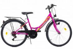 Bicicleta Copii Kreativ 2414 Violet 24 inch foto