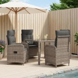 Cumpara ieftin Set dining pentru exterior 5 buc. Gri deschis si gri inchis