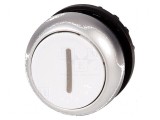 Comutator acţionat prin apăsare 22mm alb 2 pozitii