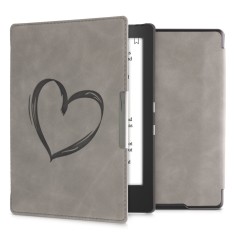 Husa pentru Kobo Aura H2O Edition 1, Piele ecologica, Gri, kwmobile, 56872.01