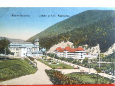 SLANIC - MOLDOVA , ilustrata &amp;quot;CAZINOUL si OTEL RACOVITZA&amp;quot; , 1918 foto