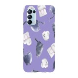 Husa compatibila cu Oppo A55, Viceversa, model Chloe and Gidget pattern The Secret Life of Pets, Silicon, TPU, Transparent, Carcasa