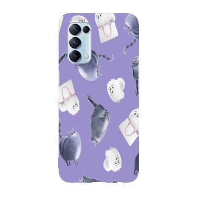 Husa compatibila cu Oppo A72, Viceversa, model Chloe and Gidget pattern The Secret Life of Pets, Silicon, TPU foto