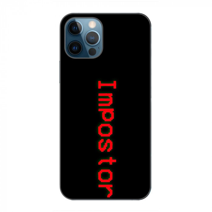 Husa compatibila cu Apple iPhone 12 Pro Max Silicon Gel Tpu Model Among Us Impostor