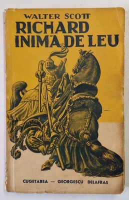 RICHARD INIMA - DE - LEU , roman de WALTER SCOTT , 1941 foto