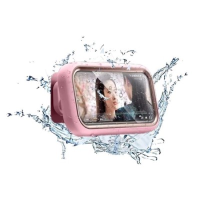 Suport pentru Telefon Retractabil, Impermeabil - Techsuit (LC-999) - Gold Pink foto