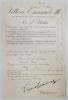 Vittorio Emanuele III Regele Italiei, Brevet semnat olograf, 1930
