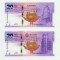 RARR : MACAO - 2 x 20 PATACAS 2019 , COMM - P NEW - UNC/20 ANI RETROCEDARE MACAO