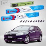 Cumpara ieftin Ștergătoare Citro&euml;n C5 Tourer Gen 3 (TD) Estate 2008-prezent | Set Față și Spate Flat Premium &ndash; TeamCar&reg;