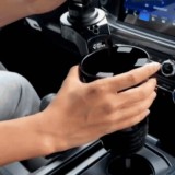 Suport Auto pentru Telefon cu Extensie pentru Suportul de Pahar &ndash; Rotire 360&deg;, Multifuncțional