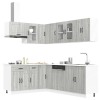 VidaXL Set de dulapuri de bucătărie 11 piese &bdquo;Kalmar&rdquo; lemn Sonoma gri 3314887