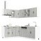 vidaXL Set de dulapuri de bucătărie 11 piese &bdquo;Kalmar&rdquo; lemn Sonoma gri 3314887