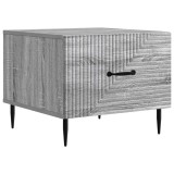 vidaXL Masă de cafea Sonoma gri 49 x 50 x 40 cm Lemn prelucrat 894971
