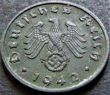 Cumpara ieftin Moneda istorica 1 REICHSPFENNIG - GERMANIA NAZISTA, anul 1942 A * cod 734, Europa