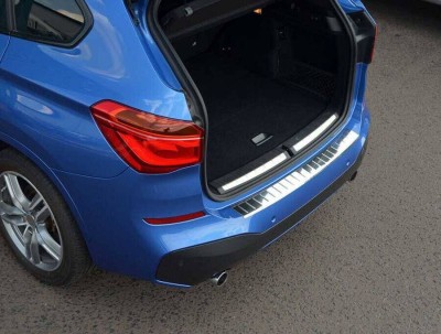 Ornament protectie bara spate/portbagaj crom BMW X1, F48, 2015-prezent foto