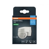Senzor de lumina si miscare aplicabil pe perete OSRAM SENSOR WALL 110 , 230V, IP44, 60x72x77mm, reglabil 2s - 15min, Alb