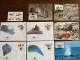 Chile - serie 4 timbre MNH, 4 FDC, 4 maxime, fauna wwf