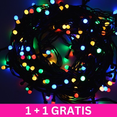 Instalatie liniara 10 metri, 100LED V8, multicolor, 1+1 gratis foto