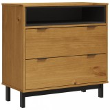 Cumpara ieftin Dulap cu sertar &bdquo;FLAM&rdquo;, 80x40x80 cm, lemn masiv de pin