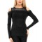 N556-1 Bluza cu maneci lungi si umeri decupati