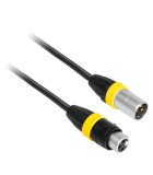 Cablu PROFESIONAL audio DMX IP65 XLR tata - XLR mama 5m 18-5558 BST