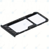 Huawei P smart (FIG-L31) Tavă Sim + Tavă MicroSD neagră 51661HCM