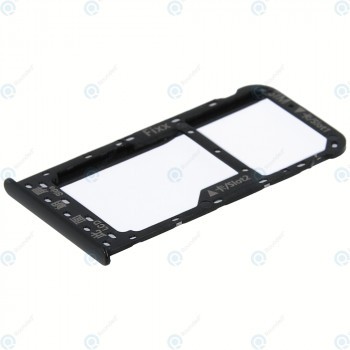 Huawei P smart (FIG-L31) Tavă Sim + Tavă MicroSD neagră 51661HCM foto