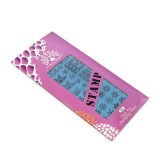 Matrita pentru stampila unghii de Anul Nou #01, Global Fashion, L030, 12,5*6,5 cm