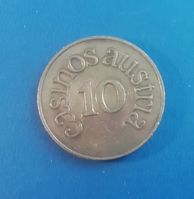 M3C1 101 - Jeton de colectie - foarte vechi - CASINOS AUSTRIA - 10 foto