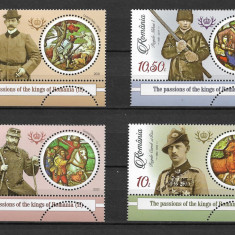 ROMANIA 2021 - PASIUNILE REGILOR ROMANIEI (II),TABS 2 DIN COALA DE POSTA-LP 2351