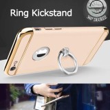 Husa iPhone 6 Plus/6S Plus MyStyle Elegance Luxury 3in1 Ring Auriu, Protectie Soc, Praf, Zgarieturi, Carcasa Policarbonat