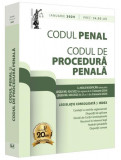 Codul penal și codul de procedură penală: ianuarie 2024 - Paperback brosat - Dan Lupaşcu - Universul Juridic