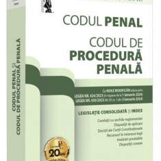 Codul penal și codul de procedură penală: ianuarie 2024 - Paperback brosat - Dan Lupaşcu - Universul Juridic