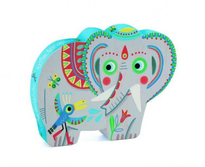 Puzzle Djeco Elefantul asiatic foto