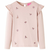 Tricou pentru copii cu maneci lungi roz 92 GartenMobel Dekor, vidaXL