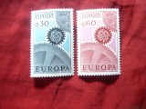 Serie Andorra Fr. 1967 Europa CEPT , 2 valori