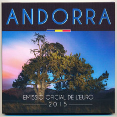 Andorra 2015 - 1 cent - 2 euro / set monetarie / folder original / BU