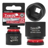Cheie tubulara de impact in 6 puncte, 1 / 2&quot;, 25 mm, Tvardy T00210-25