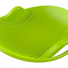 Sanie pentru copii, rotunda, din plastic, verde, 60x59x11 cm, 12878