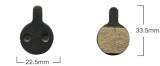 Set 2 placute frana JET-23-2 Metalice - Tektro IOX/NOVELA 2010- Cod:H136