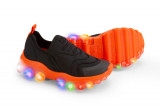 Pantofi Sport LED Bibi Roller Celebration 2.0 Black/Orange 33 EU, Negru, BIBI Shoes