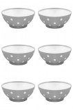 Set boluri, 6 piese, 1.5 L, Plastic, Gri