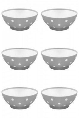 Set boluri, 6 piese, 1.5 L, Plastic, Gri foto