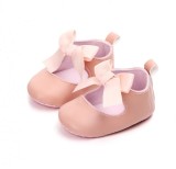 Pantofiori roz cu fundita (Marime Disponibila: 3-6 luni (Marimea 18
