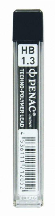 Mine Pentru Creion Mecanic 1,3mm, 6/set, Penac - Hb