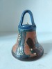 Clopotel ceramica, hand made,11cm inaltime x 8cm diametru