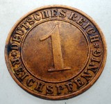 B.314 GERMANIA WEIMAR 1 REICHSPFENNIG 1936 F